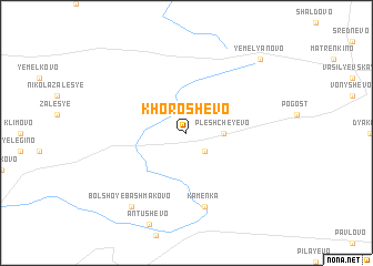 map of Khoroshëvo