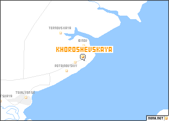 map of Khoroshëvskaya