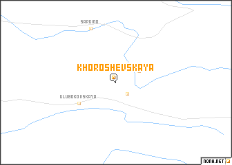map of (( Khoroshëvskaya ))