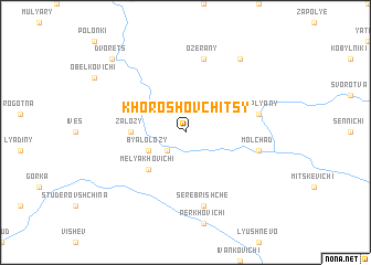 map of Khoroshovchitsy