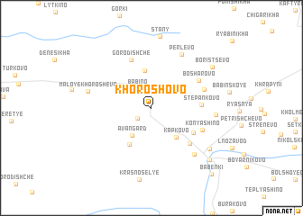 map of Khoroshovo