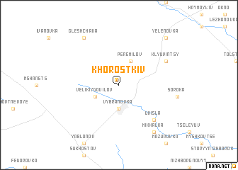 map of Khorostkiv