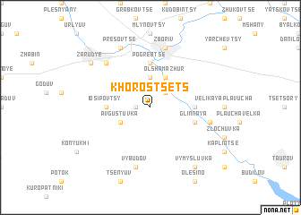 map of Khorosʼtsets