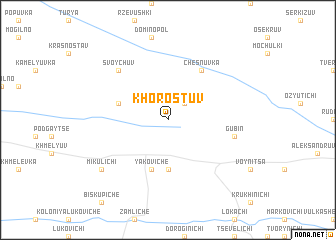 map of Khorostuv