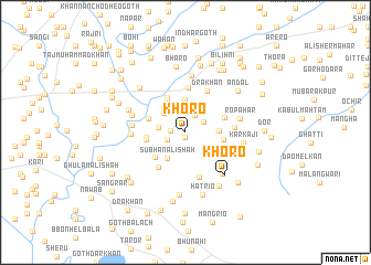 map of Khoro