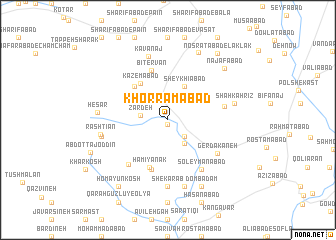 map of Khorramābād