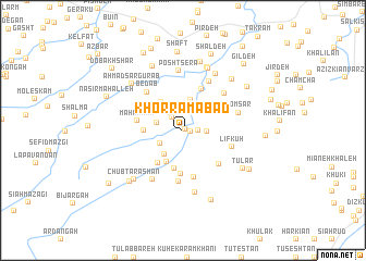 map of Khorramābād