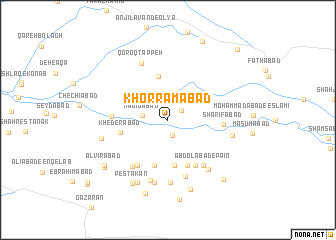 map of Khorramābād