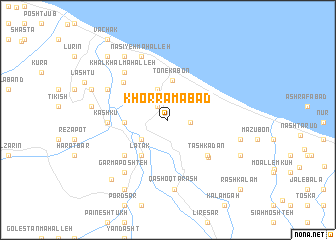 map of Khorramābād