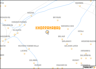 map of Khorramābād