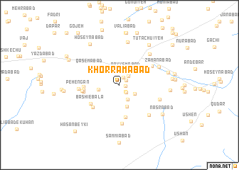 map of Khorramābād