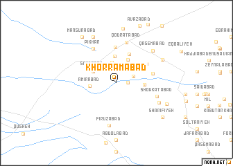 map of Khorramābād