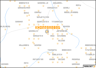 map of Khorramābād