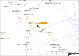 map of Khorramābād