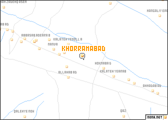 map of Khorramābād