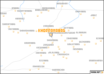 map of Khorramābād