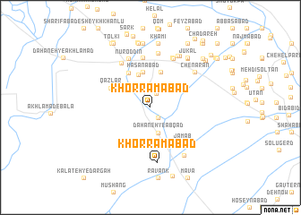 map of Khorramābād