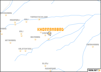 map of Khorramābād