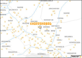 map of Khorramābād