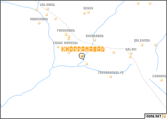 map of Khorramābād