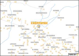 map of Khorramak