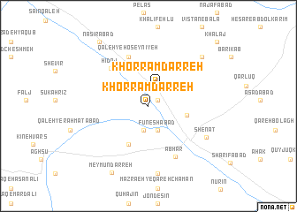 map of Khorram Darreh