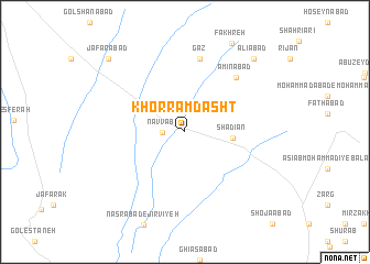 map of Khorram Dasht