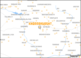 map of Khorram Dasht