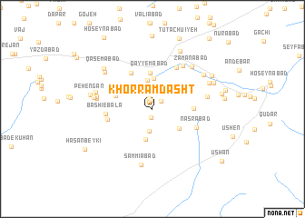 map of Khorram Dasht