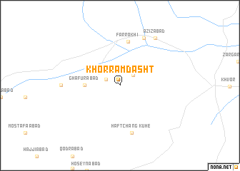 map of Khorram Dasht