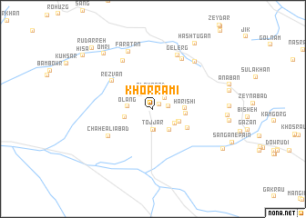 map of Khorramī