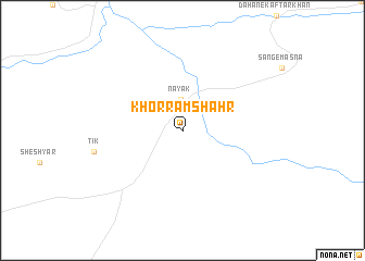map of Khorramshahr
