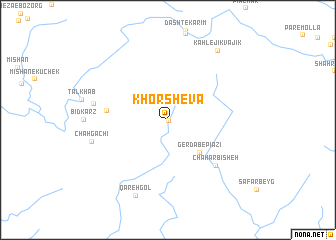 map of Khorshevā