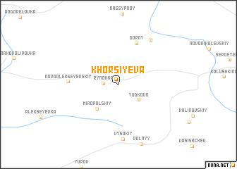 map of Khorsiyeva