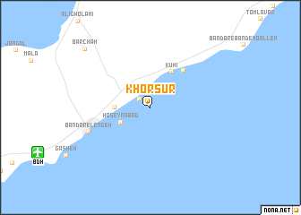 map of Khor Sūr