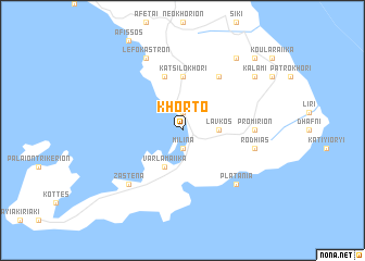 map of Khórto