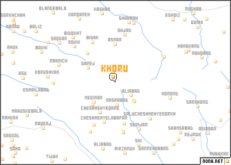 map of Khorū