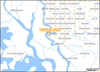 map of Khosālpur