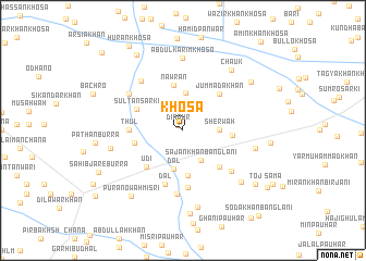 map of Khosa
