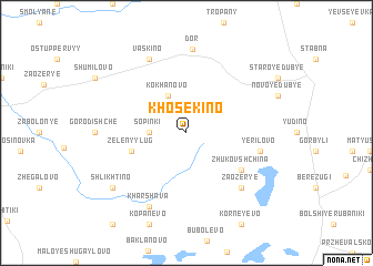 map of Khosekino