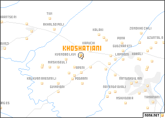 map of Khoshatiani