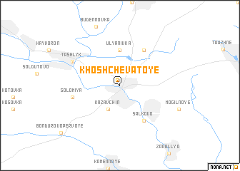 map of Khoshchevatoye