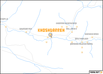 map of Khosh Darreh