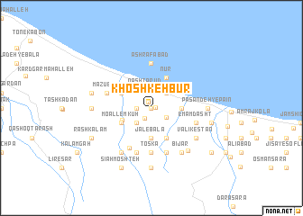 map of Khoshkeh Būr