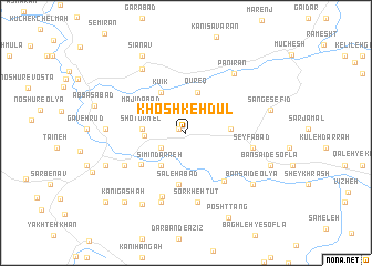 map of Khoshkeh Dūl