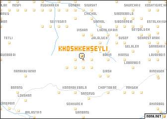 map of Khoshkeh Seylī