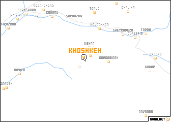 map of Khoshkeh