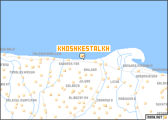 map of Khoshk Esţalkh