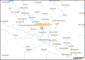 map of Khoshkīn