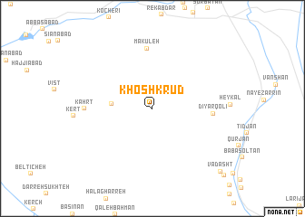map of Khoshkrūd
